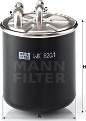 Mann-Filter WK 820/1 - Топливный фильтр unicars.by