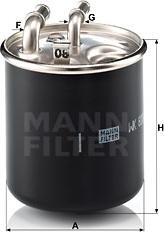 Mann-Filter WK 820/2 x - Топливный фильтр unicars.by