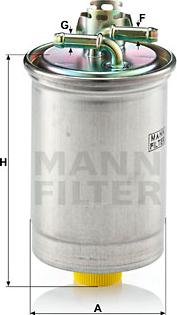 Mann-Filter WK 823 - Топливный фильтр unicars.by