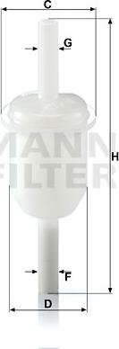 Mann-Filter WK 31/4 - Топливный фильтр unicars.by