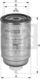 Mann-Filter WK 718/4 - Топливный фильтр unicars.by