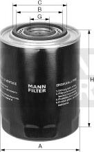 Mann-Filter WP 11 102/1 - Масляный фильтр unicars.by