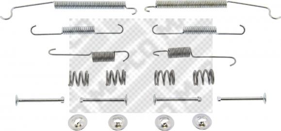Mapco 9138 - Комплектующие, барабанный тормозной механизм unicars.by