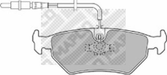 Mapco 6497 - Тормозные колодки, дисковые, комплект unicars.by