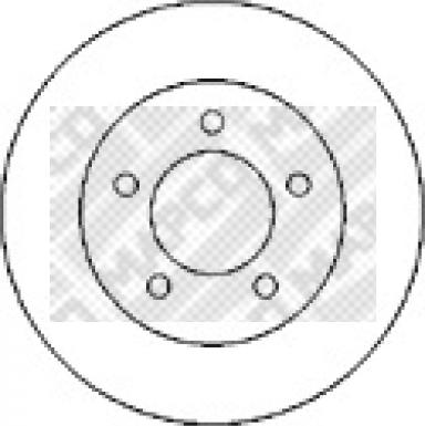 Mapco 15988 - Тормозной диск unicars.by