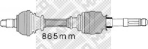 Mapco 16405 - Приводной вал unicars.by