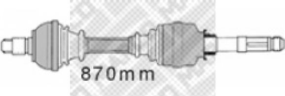 Mapco 16421 - Приводной вал unicars.by