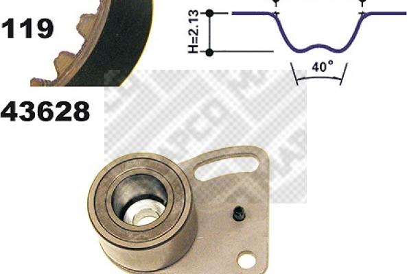 Mapco 23628 - Комплект зубчатого ремня ГРМ unicars.by