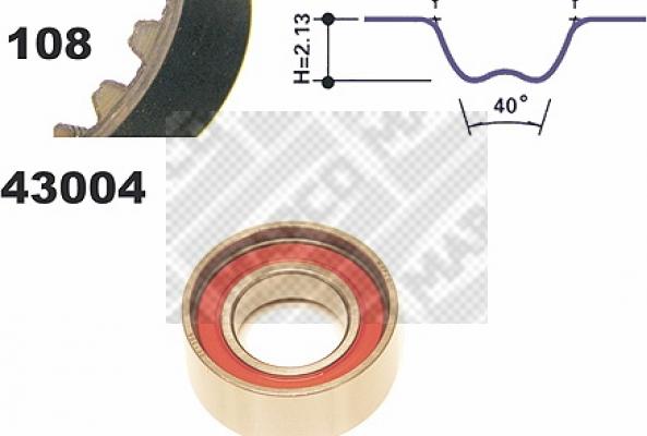 Mapco 23004 - Комплект зубчатого ремня ГРМ unicars.by