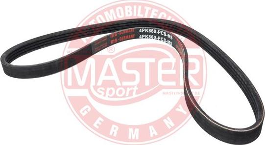 MASTER-SPORT GERMANY 4PK860-PCS-MS - Поликлиновой ремень unicars.by