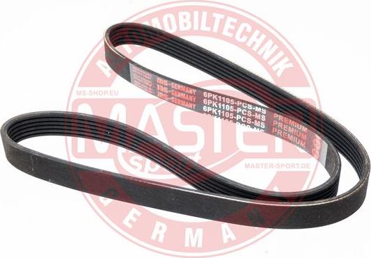 MASTER-SPORT GERMANY 6PK1105-PCS-MS - Поликлиновой ремень unicars.by