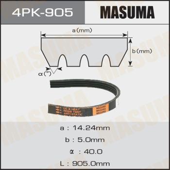 MASUMA 4PK905 - Поликлиновой ремень unicars.by