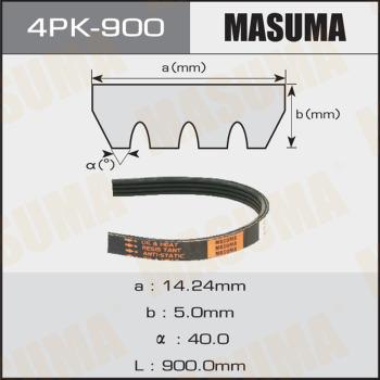 MASUMA 4PK900 - Поликлиновой ремень unicars.by