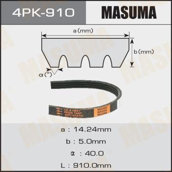 MASUMA 4PK910 - Поликлиновой ремень unicars.by