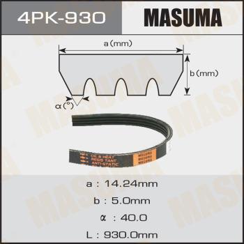 MASUMA 4PK-930 - Поликлиновой ремень unicars.by