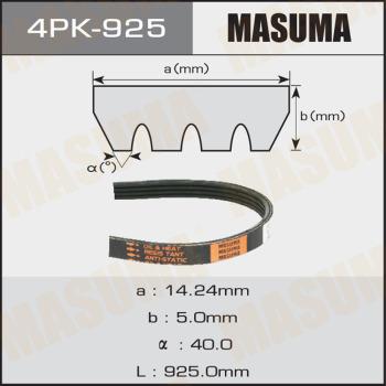 MASUMA 4PK925 - Поликлиновой ремень unicars.by