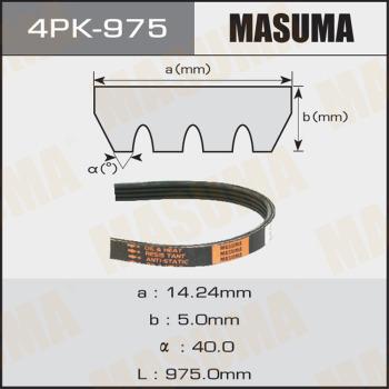 MASUMA 4PK975 - Поликлиновой ремень unicars.by