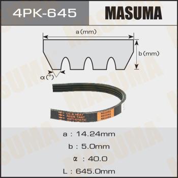 MASUMA 4PK645 - Поликлиновой ремень unicars.by