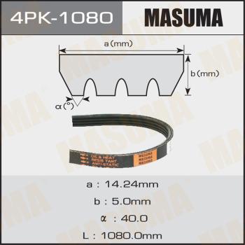 MASUMA 4PK-1080 - Поликлиновой ремень unicars.by