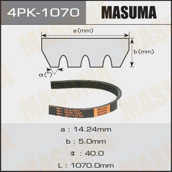 MASUMA 4PK-1070 - Поликлиновой ремень unicars.by