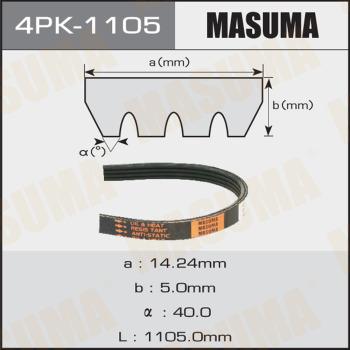 MASUMA 4PK-1105 - Поликлиновой ремень unicars.by