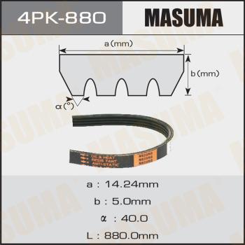 MASUMA 4PK880 - Поликлиновой ремень unicars.by