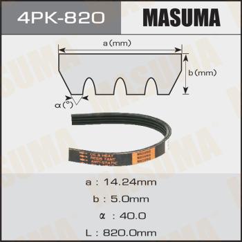 MASUMA 4PK820 - Поликлиновой ремень unicars.by