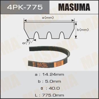 MASUMA 4PK775 - Поликлиновой ремень unicars.by