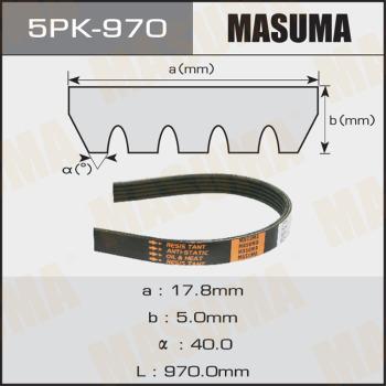 MASUMA 5PK970 - Поликлиновой ремень unicars.by