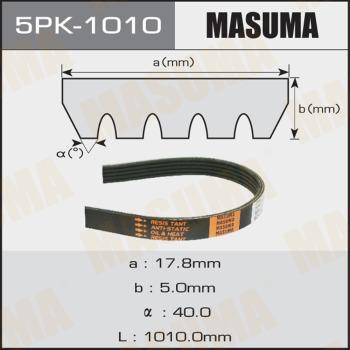 MASUMA 5PK1010 - Поликлиновой ремень unicars.by