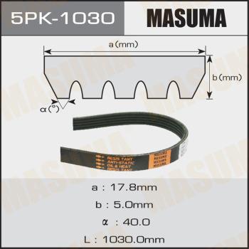 MASUMA 5PK-1030 - Поликлиновой ремень unicars.by