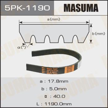 MASUMA 5PK-1190 - Поликлиновой ремень unicars.by