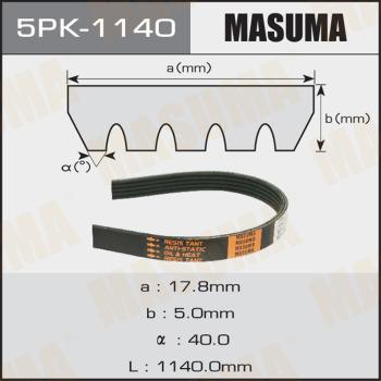 MASUMA 5PK-1140 - Поликлиновой ремень unicars.by