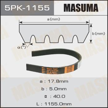 MASUMA 5PK1155 - Поликлиновой ремень unicars.by