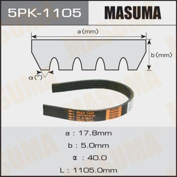 MASUMA 5PK1105 - Поликлиновой ремень unicars.by