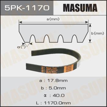 MASUMA 5PK-1170 - Поликлиновой ремень unicars.by