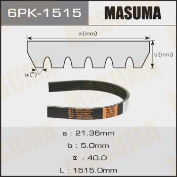 MASUMA 6PK-1515 - Поликлиновой ремень unicars.by