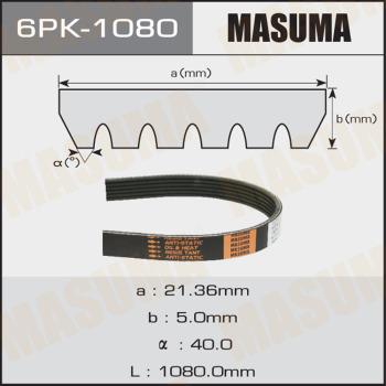 MASUMA 6PK1080 - Поликлиновой ремень unicars.by