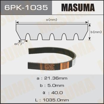 MASUMA 6PK1035 - Поликлиновой ремень unicars.by