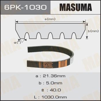 MASUMA 6PK-1030 - Поликлиновой ремень unicars.by