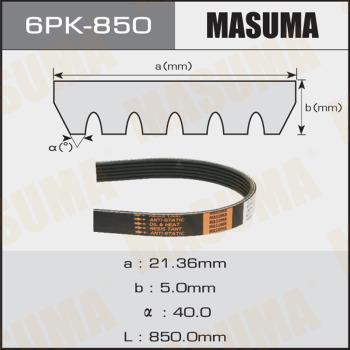 MASUMA 6PK-850 - Поликлиновой ремень unicars.by