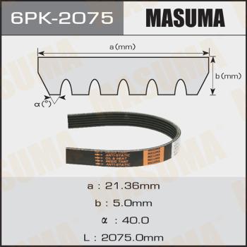 MASUMA 6PK-2075 - Поликлиновой ремень unicars.by