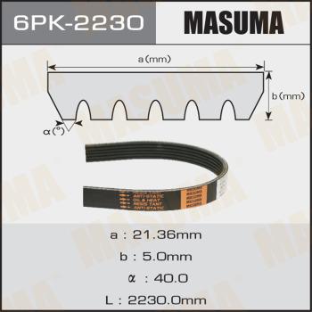 MASUMA 6PK2230 - Поликлиновой ремень unicars.by