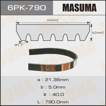 MASUMA 6PK-790 - Поликлиновой ремень unicars.by