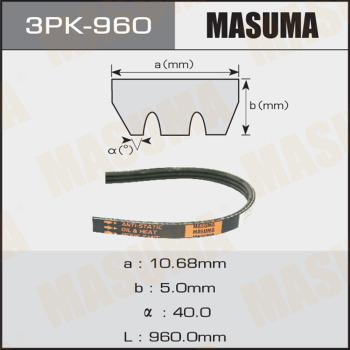 MASUMA 3PK960 - Поликлиновой ремень unicars.by