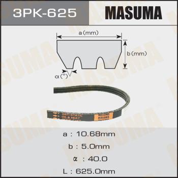 MASUMA 3PK-625 - Поликлиновой ремень unicars.by