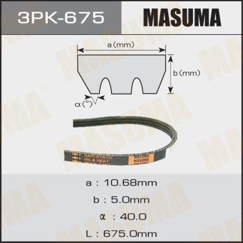 MASUMA 3PK-675 - Поликлиновой ремень unicars.by