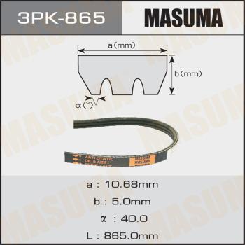 MASUMA 3PK865 - Поликлиновой ремень unicars.by