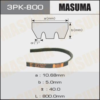 MASUMA 3PK800 - Поликлиновой ремень unicars.by