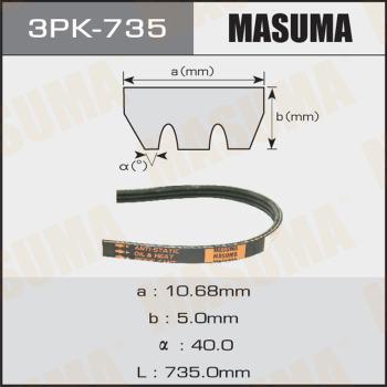 MASUMA 3PK-735 - Поликлиновой ремень unicars.by